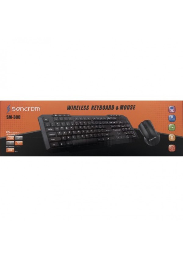 Sencrom SM-300 Kablosuz Klavye Mause Set